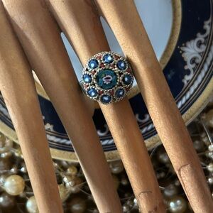Vintage Micro Mosaic Adjustable Ring